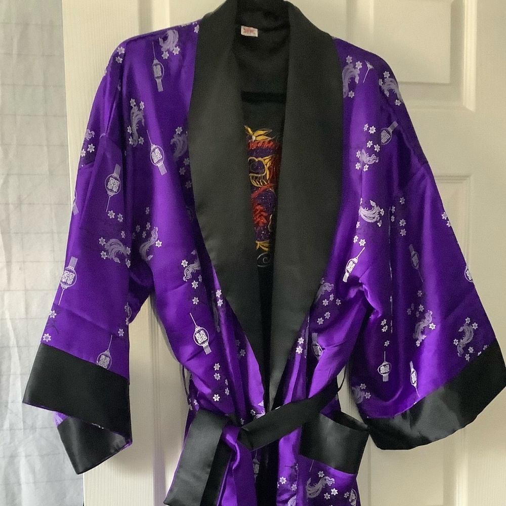 PLUS SIZE KIMONO HEAVY SILK  XXL UNISEX  MENS